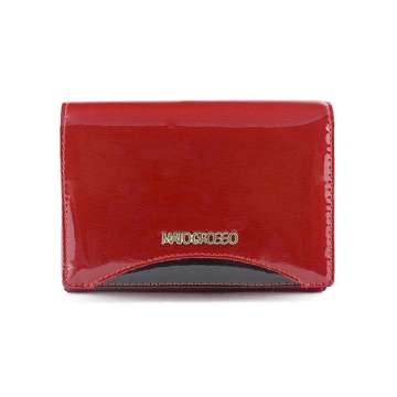 Damski portfel skórzany elegancki Mato Grosso 0873-416 RFID czerwony