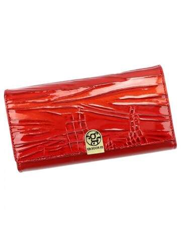 Damski skórzany portfel Gregorio AL-102 czerwony