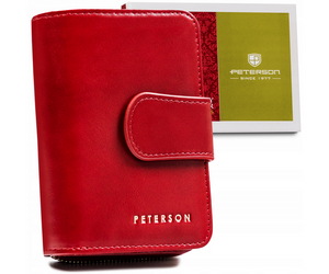 Klasyczny skórzany portfel damski Peterson