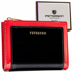 Mały portfel portmonetka damska ze skóry ekologicznej Peterson
