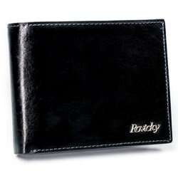 Piękny duży portfel męski ze skóry licowej - Rovicky