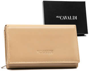 Skórzany portfel damski z systemem RFID - 4U Cavaldi