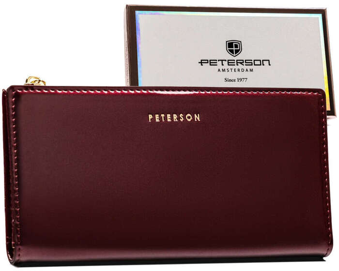 Duży portfel damski ze skóry ekologicznej - Peterson