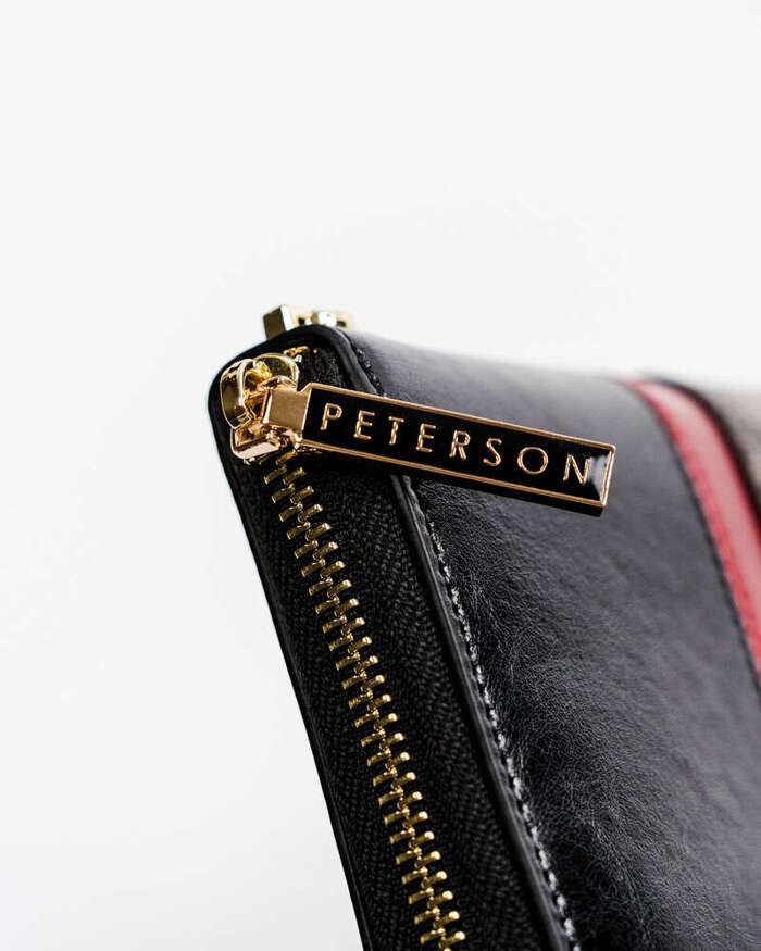 Modny portfel piórnik z ochroną kart RFID Stop - Peterson