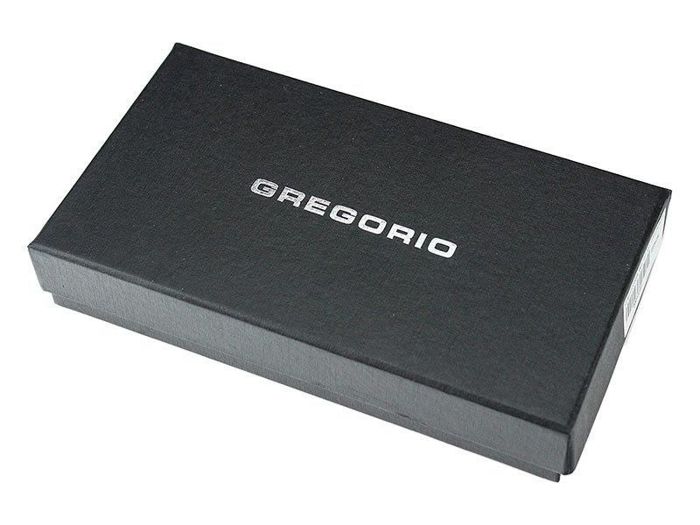 Portfel Damski Gregorio GF101 Skóra Naturalna Czarny Poziomy Średni RFID Secure