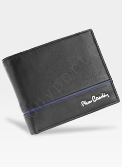 Męski portfel prawdziwa skóra Blue Mirror Pierre Cardin Tilak15 8824 RFID
