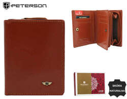 Skórzany portfel damski średnich rozmiarów — Peterson